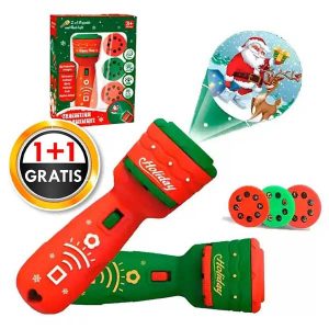 2x Ziemassvētku gaismas projektors bērniem | SANTABEAM