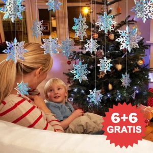 12x 3D hologrāfiskās sniegpārslas | HOLOFLAKE