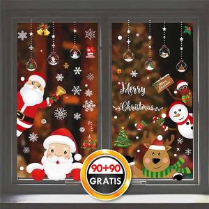 180x Ziemassvētku uzlīmes | XMASCLINGS