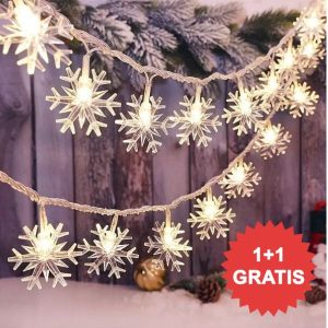 2 x 3,6 m Sniegpārslu formas gaismas virtenes | LEDFLAKES