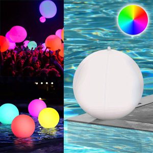 Piepūšamās peldošās baseina gaismas | POOLGLO