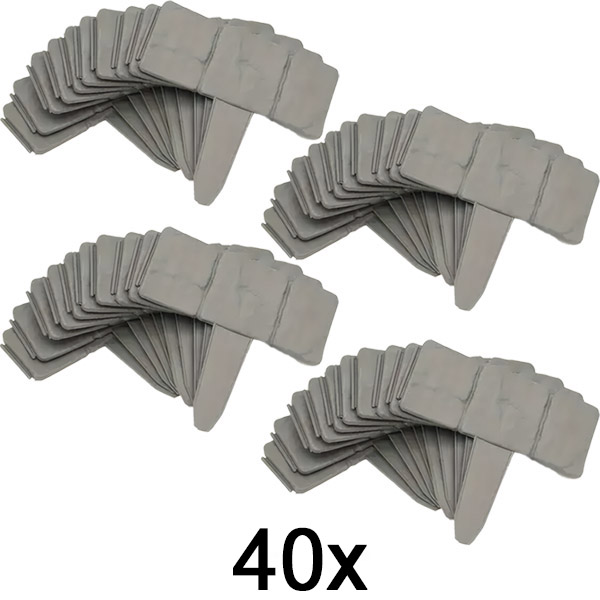 4x Akmens izskata dārza apmale (10 gab.) | MINIFENCE