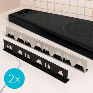 Plīts spraugas pārsegs - 2 gab., 35–70 cm, Nerūsējošais tērauds | STOVGAP