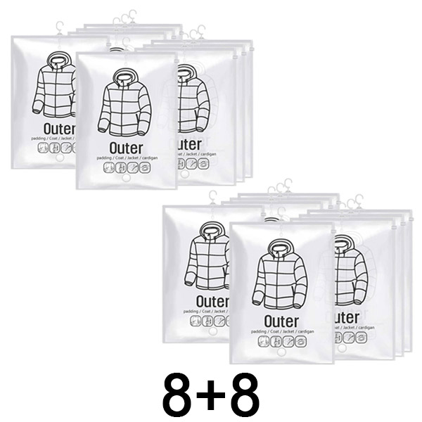 2x Piekaramie vakuuma maisiņi (4 gab.) | VACUHANG 4+4 BEZMAKSAS