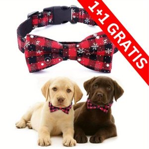 2 x Svinīga kaklasiksna ar sniegpārslām | DOGICOLLAR